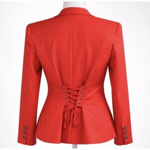 Vince Camuto Blazer Womens 6 Single Button Lined Professional Suit Jacket Career